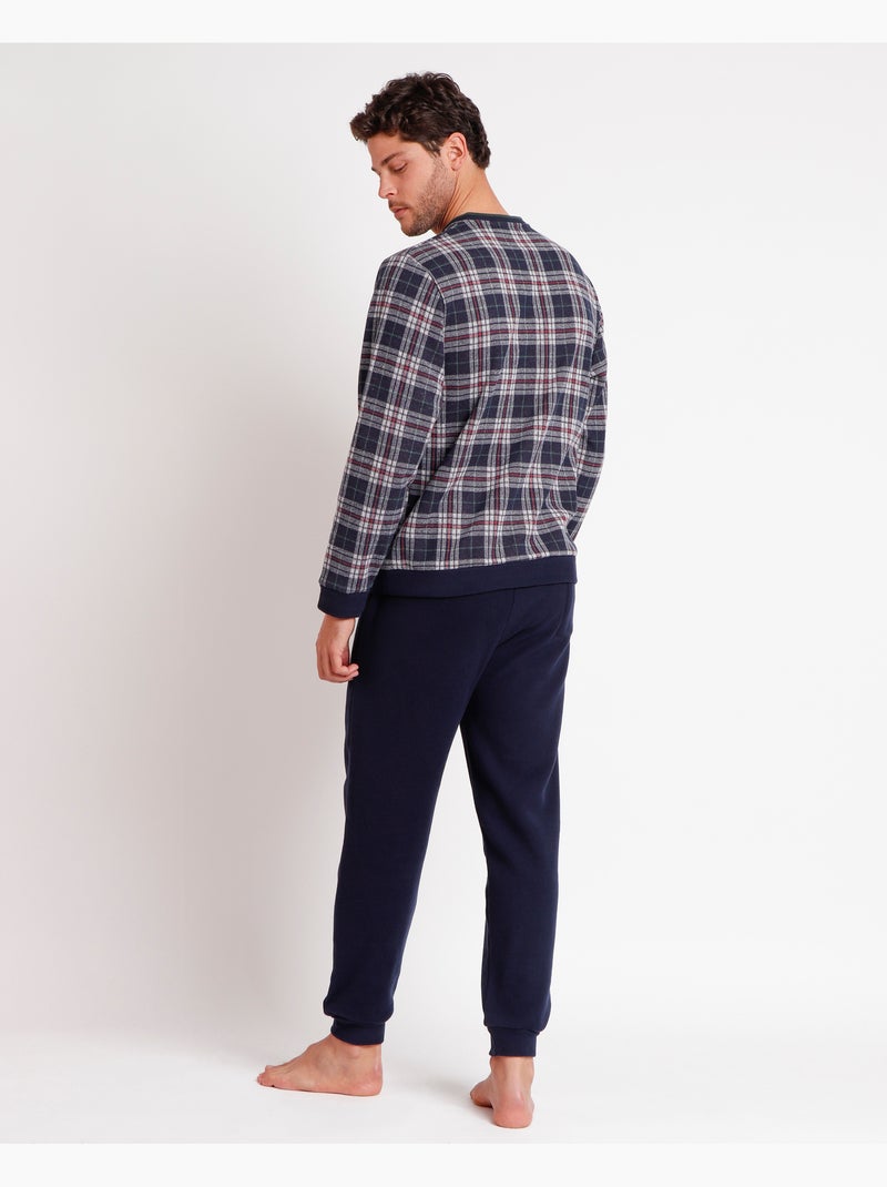 ANTONIO MIRO Pijama Manga Larga Sober para Hombre Azul marino - Kiabi
