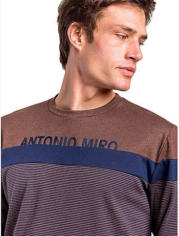 ANTONIO MIRO Pijama Manga Larga Stripes Dapper para Hombre