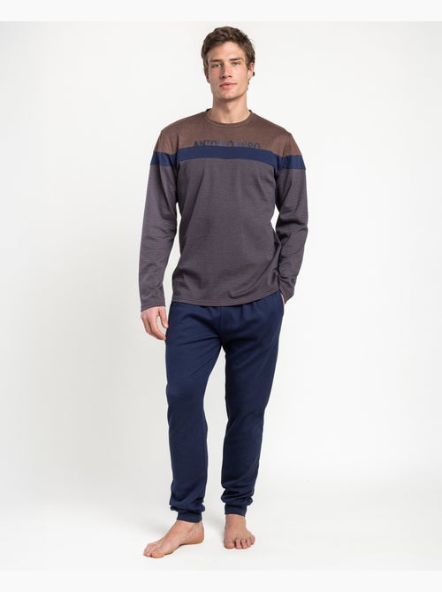 ANTONIO MIRO Pijama Manga Larga Stripes Dapper para Hombre - Kiabi
