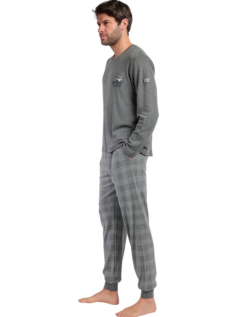 ANTONIO MIRO Pijama Manga Larga Suv para Hombre Gris - Kiabi
