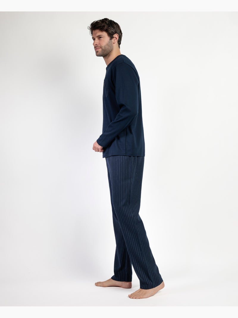 ANTONIO MIRO Pijama Manga Larga Tapeta Miro Stripes para Hombre Azul marino - Kiabi