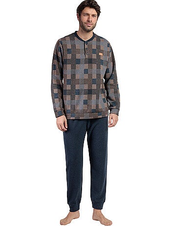 ANTONIO MIRO Pijama Manga Larga Tapeta Rectangles para Hombre