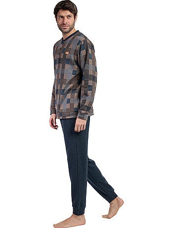 ANTONIO MIRO Pijama Manga Larga Tapeta Rectangles para Hombre