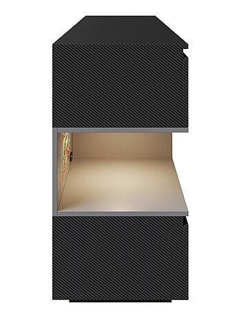 Aparador con 5 cajones y compartimento abierto con LED 'Roba' - Minecraft