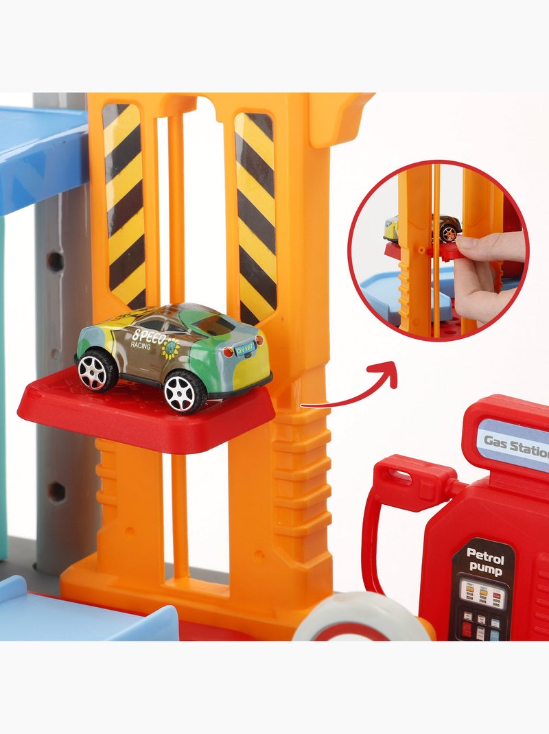 Aparcamiento en la ciudad 2 en 1 con 3 coches metálicos y maletín portátil (47x24x66 cm) speed & go N/D - Kiabi