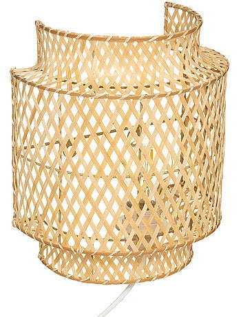 Aplique de bambú tejido