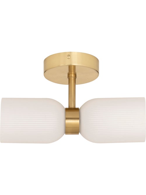 Aplique doble de cristal estriado - Kiabi Aplique doble de cristal estriado - Kiabi