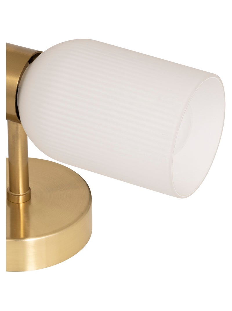 Aplique doble de cristal estriado Dorado/Oro - Kiabi
