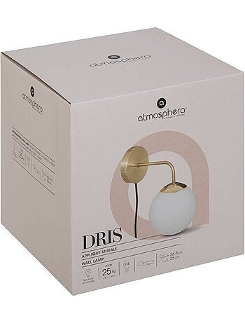Aplique dris cristal blanco d15cm