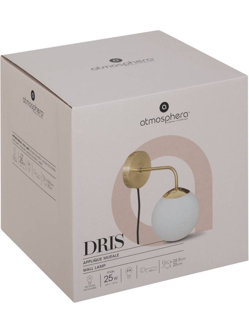 Aplique dris cristal blanco d15cm Blanco - Kiabi