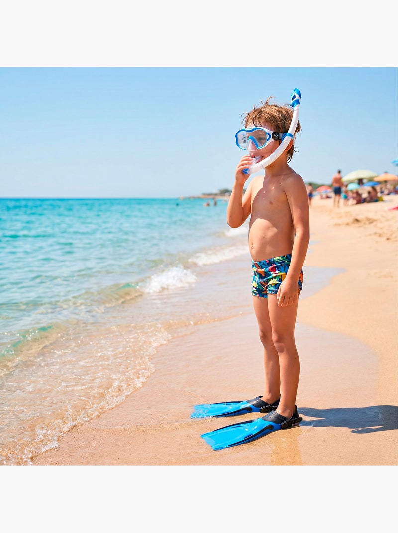 Aqua sport set snorkel junior máscara, tubo y aletas +7 años N/D - Kiabi