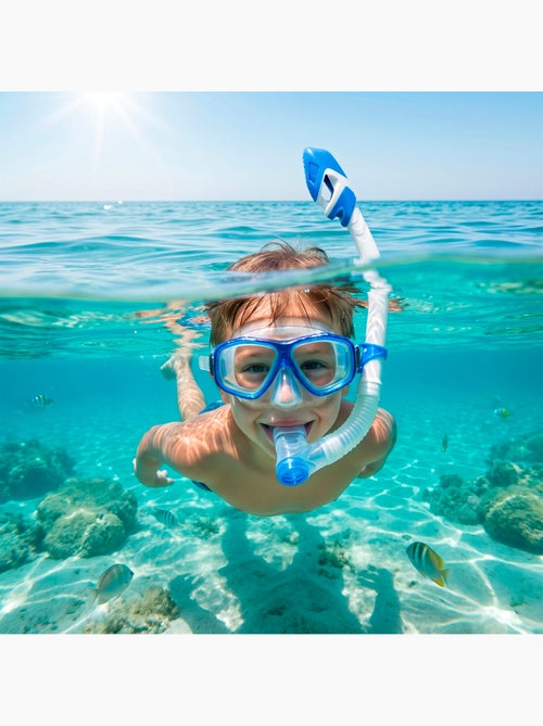 Aqua sport set snorkel junior máscara, tubo y aletas +7 años - Kiabi