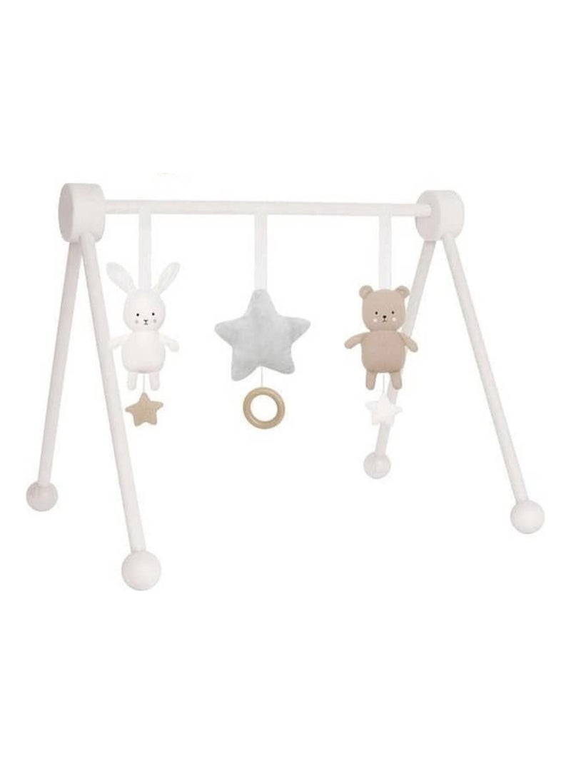 Arco de juego de madera - gimnasio para bebés | JaBaDaBaDo Blanco - Kiabi