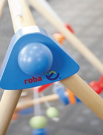 Arco de juegos en madera con 3 anillos de dentición - ROBA