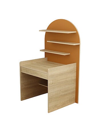 Arcón cambiador que se convierte en escritorio - decoración en madera de roble sepia, - SAUTHON