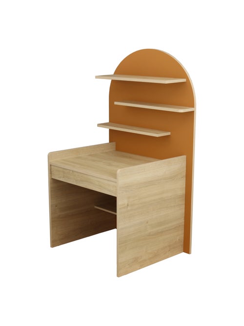 Arcón cambiador que se convierte en escritorio - decoración en madera de roble sepia, - SAUTHON - Kiabi