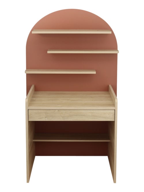 Arcón cambiador que se convierte en escritorio - decoración en madera de roble sepia, - SAUTHON - Kiabi Arcón cambiador que se convierte en escritorio - decoración en madera de roble sepia, - SAUTHON - Kiabi