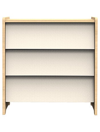 Arcón de 3 cajones con frentes inclinados en decoración roble - SAUTHON