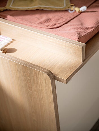 Arcón de 3 cajones con frentes inclinados en decoración roble - SAUTHON