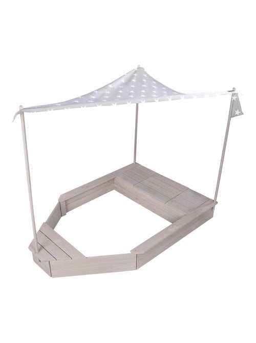 Arenero barco pirata con toldo y espacio de almacenamiento 'Roba Outdoor Schiff' - Kiabi