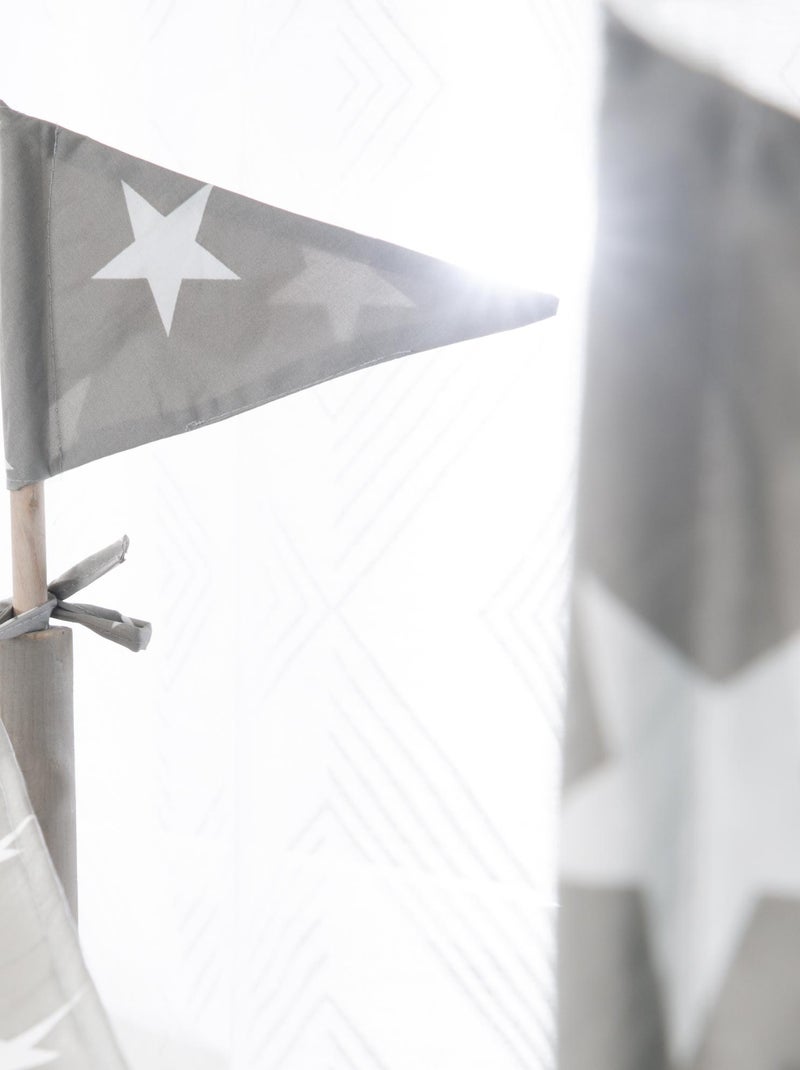 Arenero barco pirata con toldo y espacio de almacenamiento 'Roba Outdoor Schiff' Gris - Kiabi