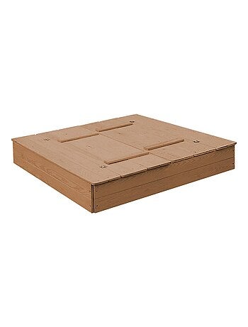 Arenero con tapa convertible en 2 bancos en madera maciza 'Roba Outdoor+'