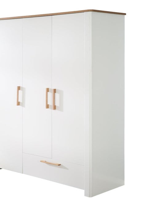 Armario 3 puertas 1 cajón en madera - ROBA 'Ava' - Kiabi