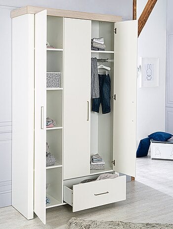 Armario 3 puertas y 1 cajón - ROBA 'Lucy'