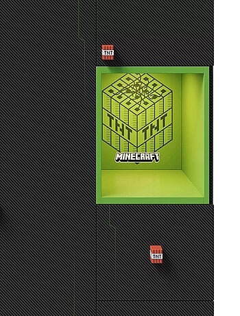 Armario 3 puertas y 3 cajones con LED 'Roba' - Minecraft