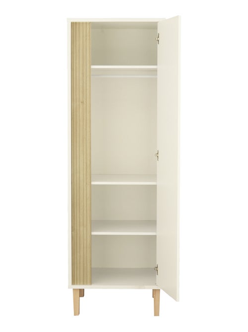 Armario de 1 puerta con detalle de imitación de madera texturizada y patas de - SAUTHON - Kiabi