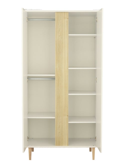 Armario de 2 puertas con detalle de imitación de madera texturizada y patas de - SAUTHON - Kiabi