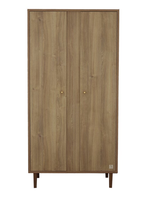 Armario de 2 puertas con detalle de imitación de madera texturizada y patas de - SAUTHON - Kiabi