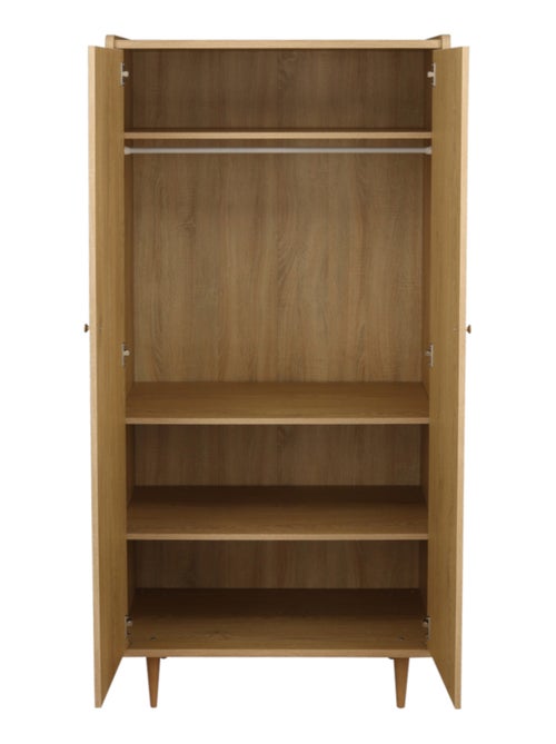 Armario de 2 puertas con tiradores dorados, decoración vintage en madera de - SAUTHON - Kiabi