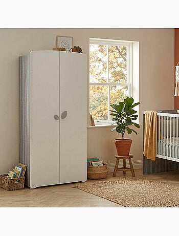 Armario de bebé de 2 puertas 175x86x56cm en madera - BABYPRICE