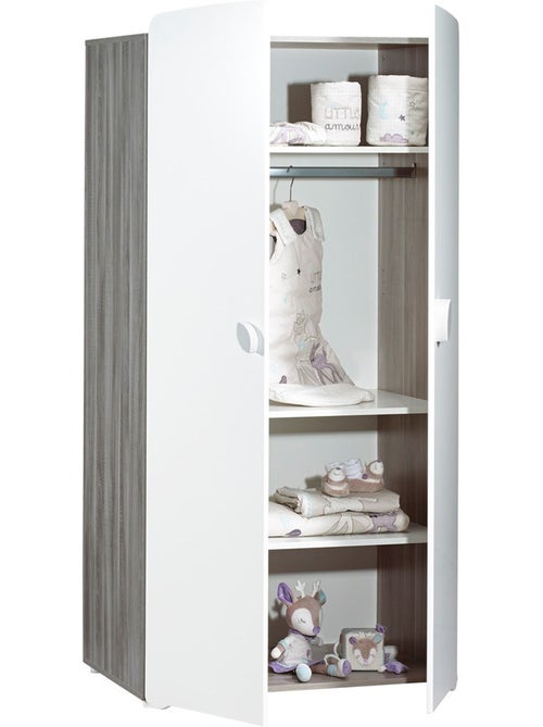 Armario de bebé de 2 puertas 175x86x56cm en madera - BABYPRICE - Kiabi
