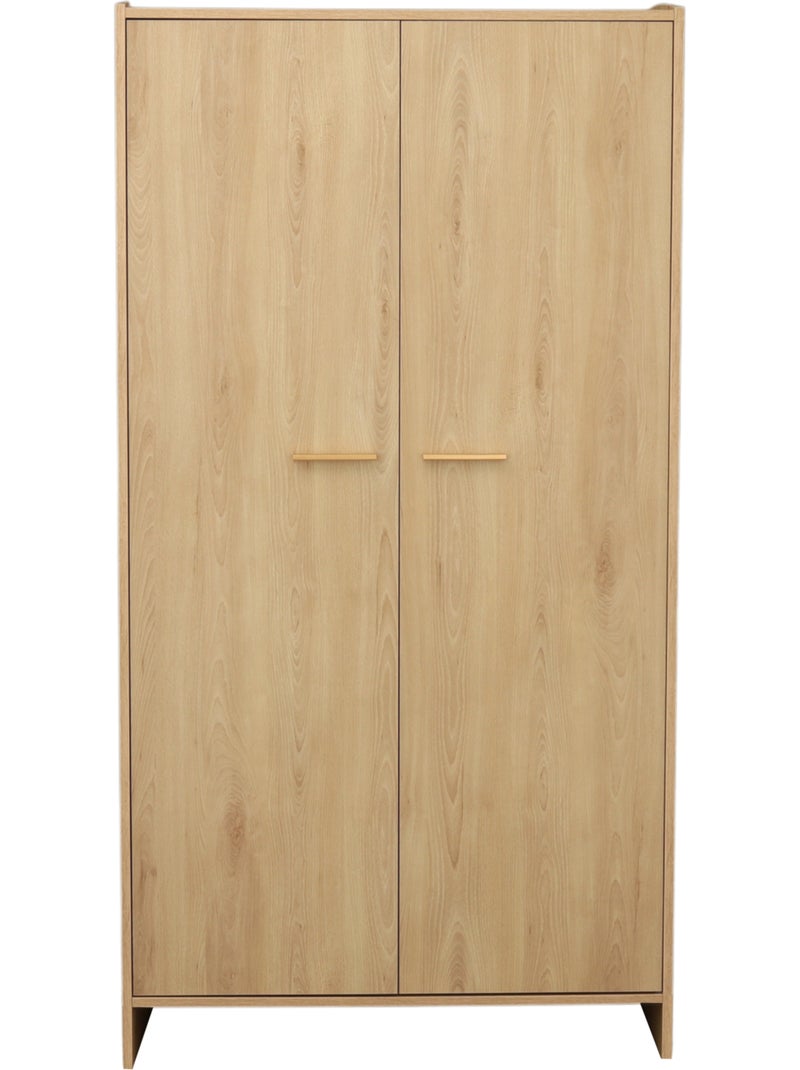 Armario de dos puertas con acabado en madera de - SAUTHON Marrón - Kiabi