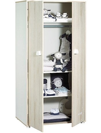 Armario de madera de 2 puertas - BABYPRICE