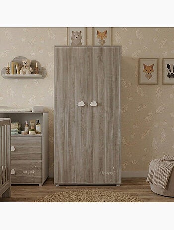 Armario de madera de 2 puertas - BABYPRICE