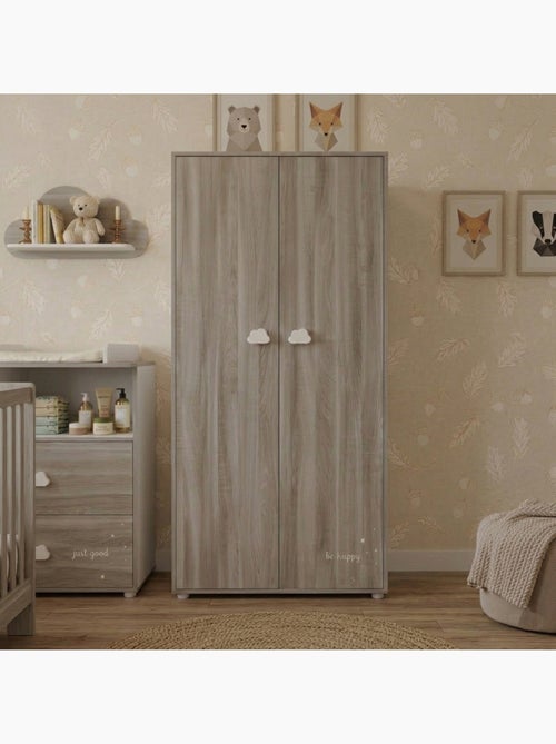 Armario de madera de 2 puertas - BABYPRICE - Kiabi