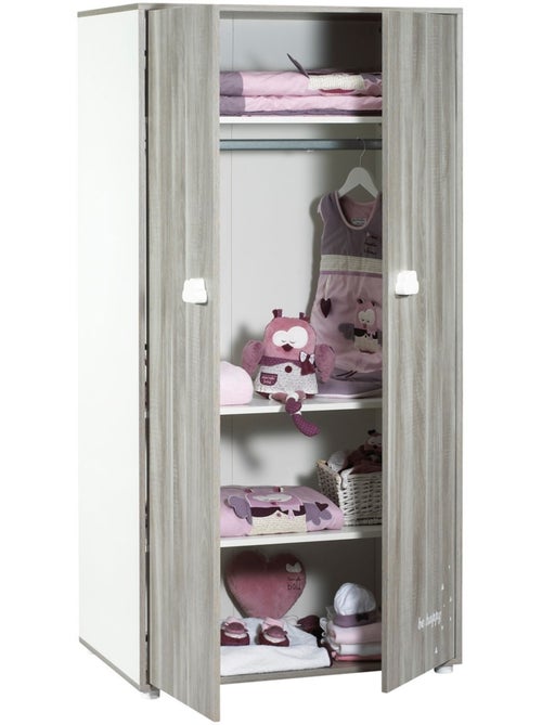 Armario de madera de 2 puertas - BABYPRICE - Kiabi