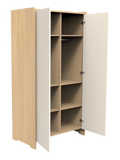 Armario de madera de 2 puertas, decoración roble - SAUTHON - Kiabi