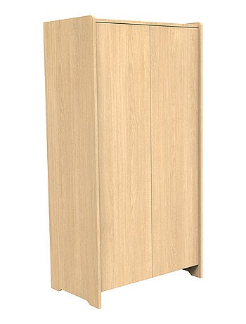 Armario de madera de 2 puertas, decoración roble - SAUTHON