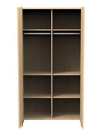 Armario de madera de 2 puertas, decoración roble - SAUTHON