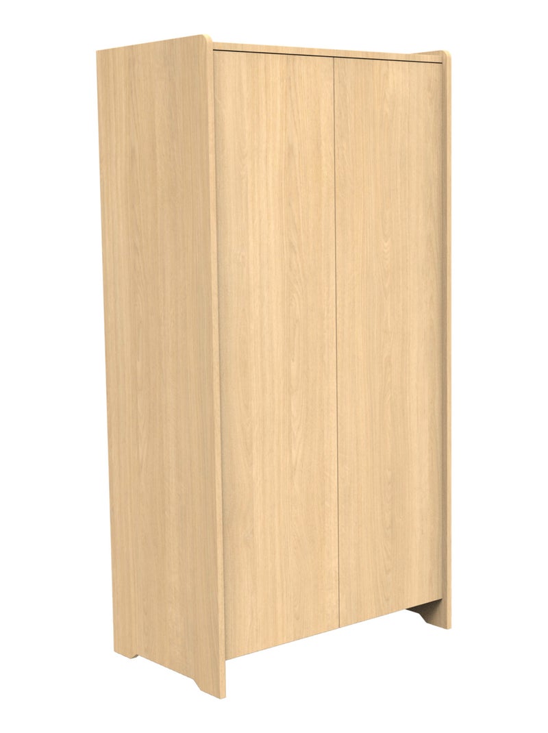 Armario de madera de 2 puertas, decoración roble - SAUTHON Marrón - Kiabi
