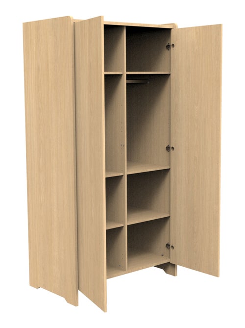 Armario de madera de 2 puertas, decoración roble - SAUTHON - Kiabi