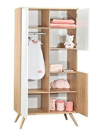 Armario de madera de 3 puertas y 1 - SAUTHON