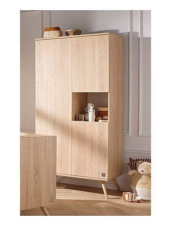 Armario de madera de 3 puertas y 1 - SAUTHON