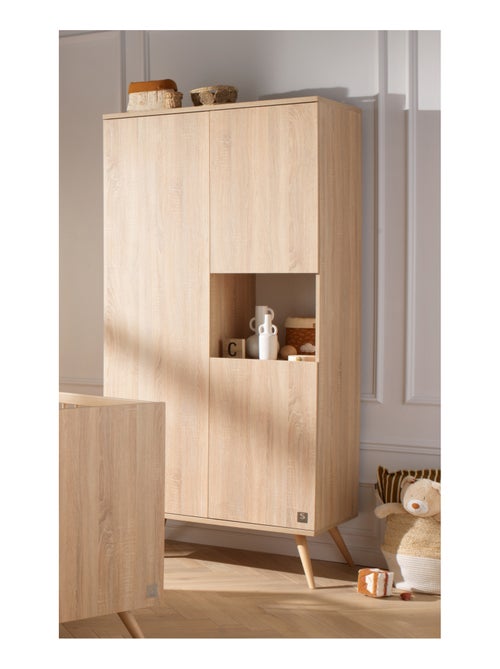 Armario de madera de 3 puertas y 1 - SAUTHON - Kiabi