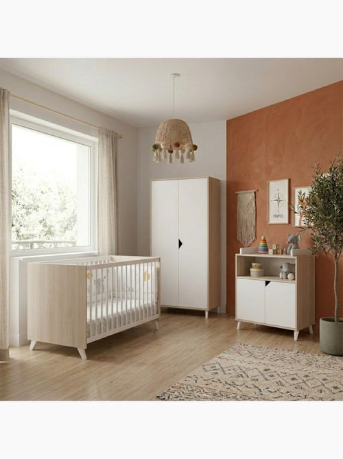 Armario de madera para bebé de 2 - BABYPRICE - Kiabi