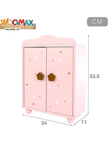 Armario de madera para muñecas WOOMAX